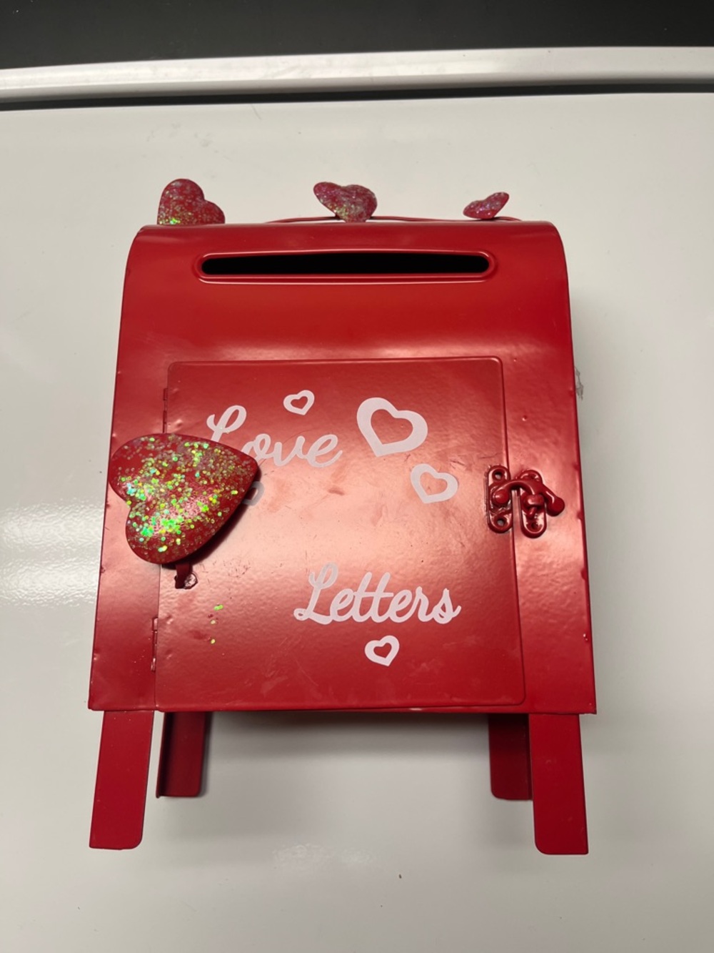 Red 'Love Letters' Decorative Mailbox